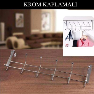 6 LI Misketli Askı Krom Kaplamalı